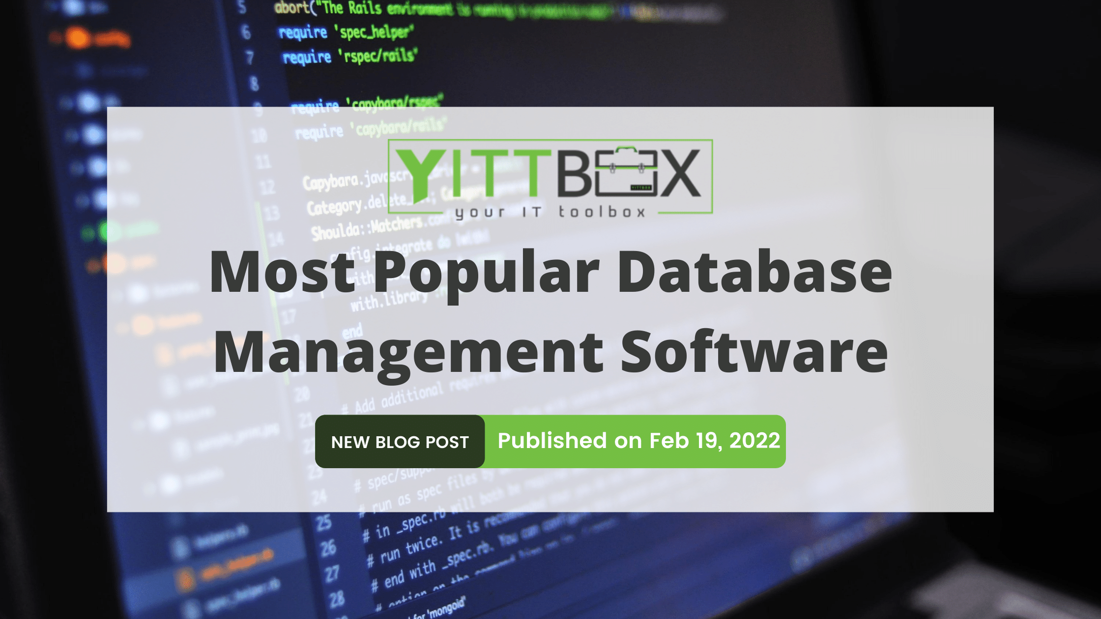 20 Most Popular Database Management Software