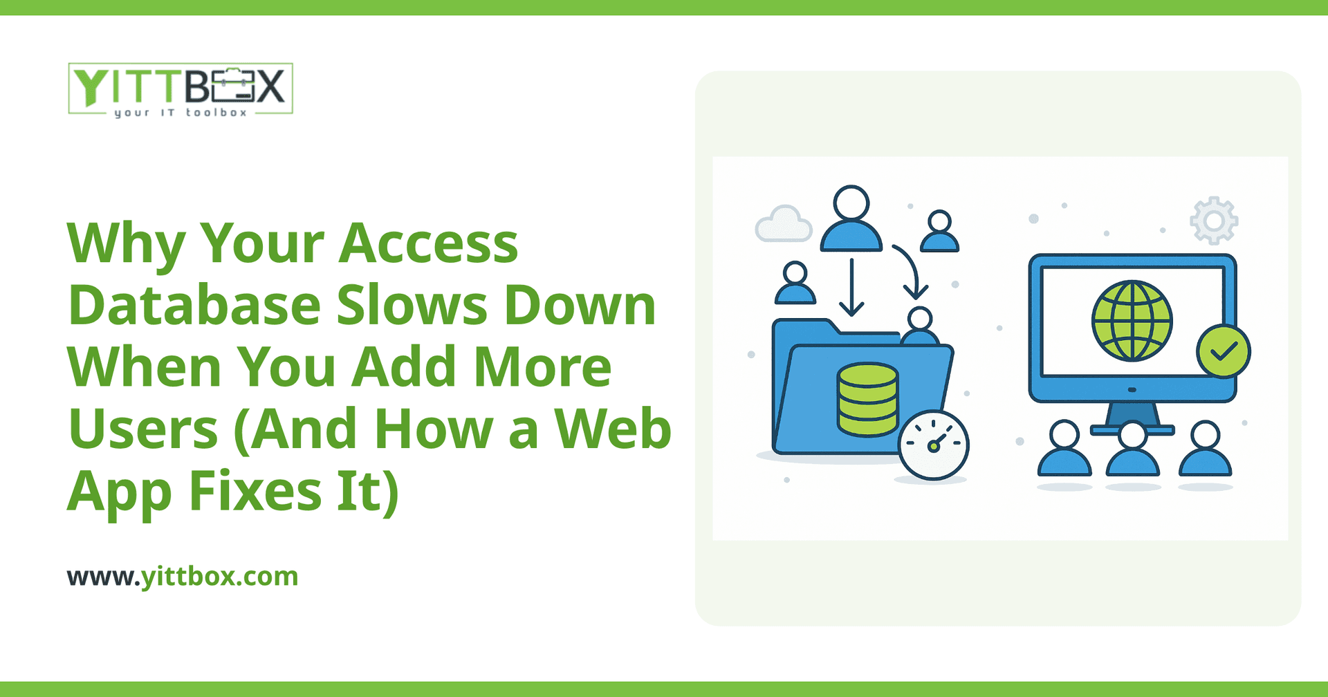 Why Your Access Database Slows Down When You Add More Users (And How a Web App Fixes It)