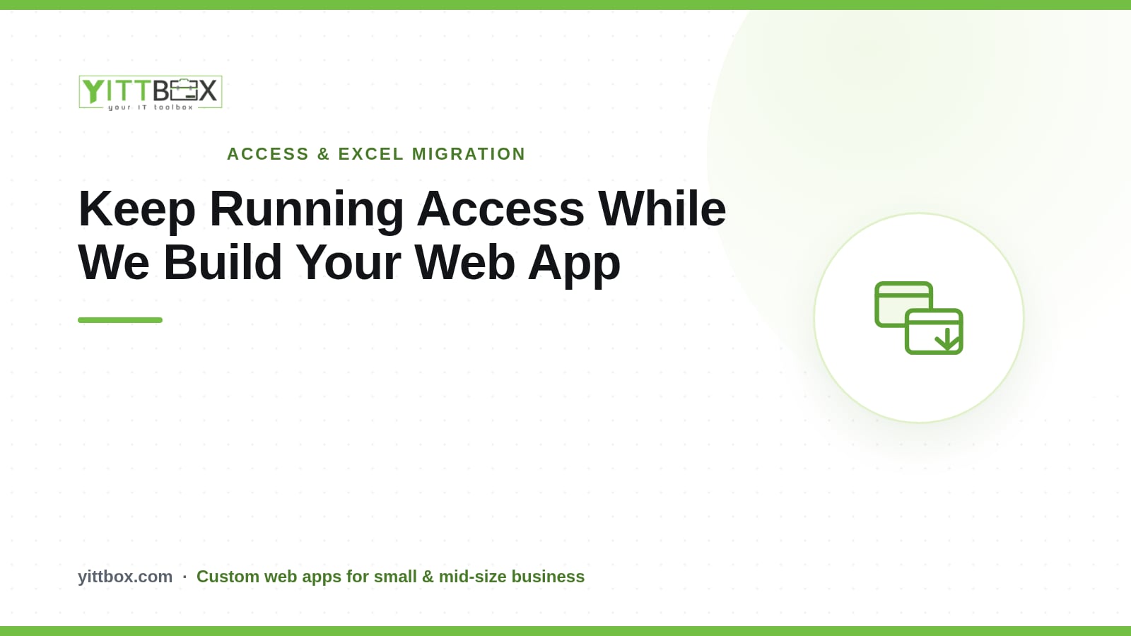 Can I Keep Using My Access Database While You Build the Web App?